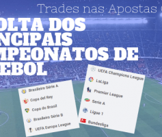 As apostas nos principais campeonatos de futebol vão voltar
